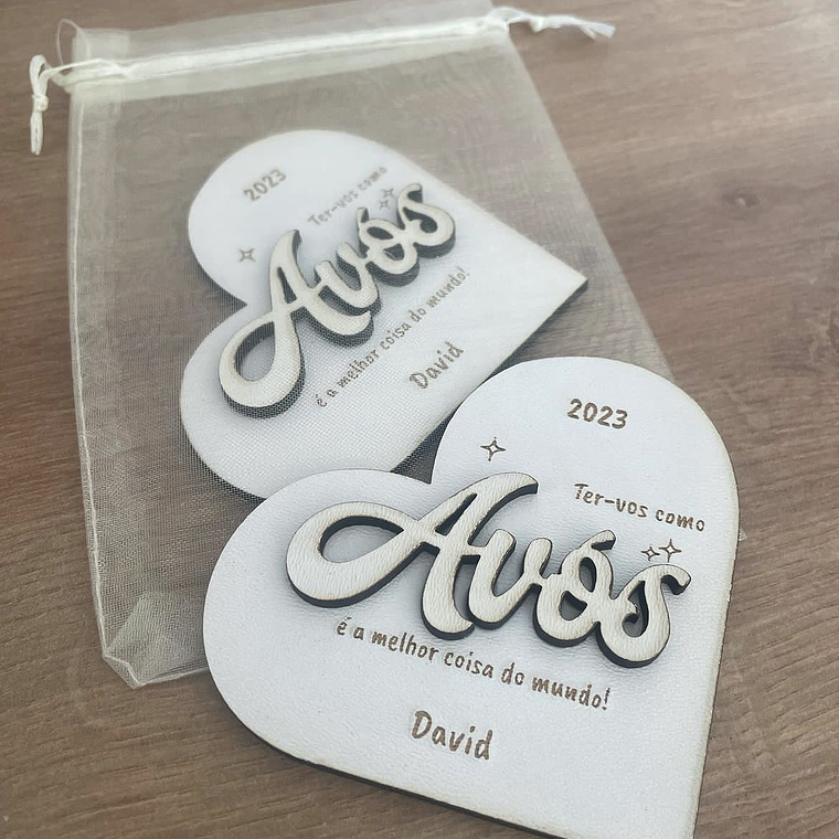 Coração Avós / Avó / Avô 6