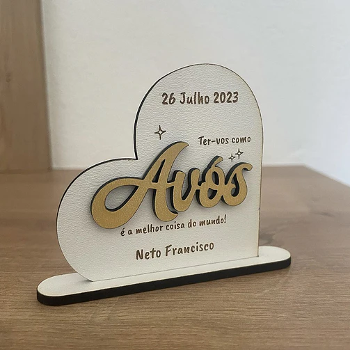 Coração Avós / Avó / Avô 2