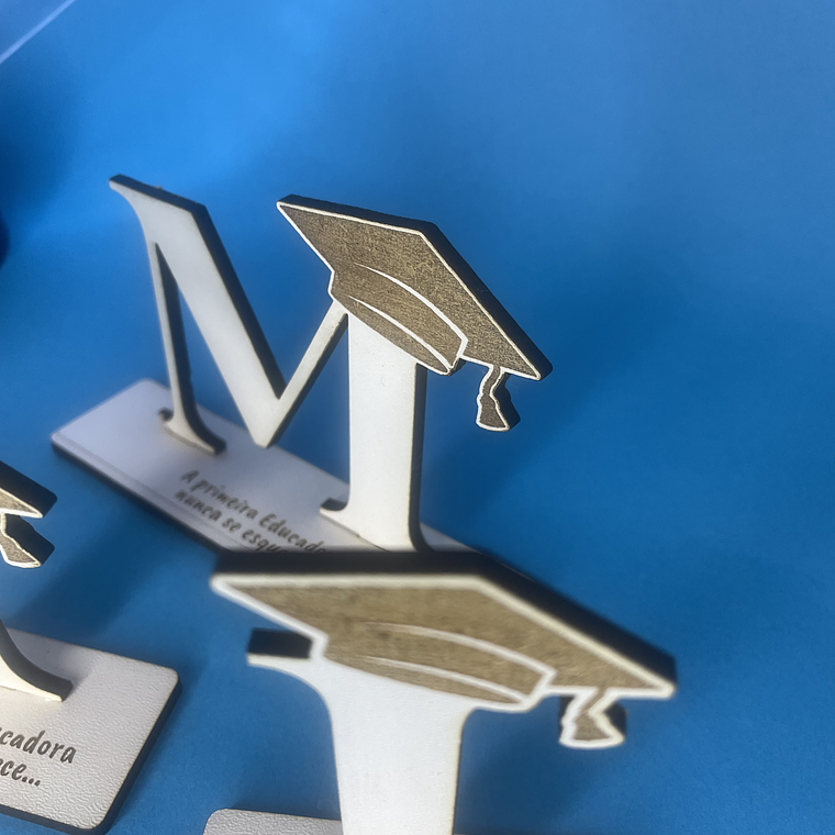 Letra inicial c/ Mensagem MDF 4