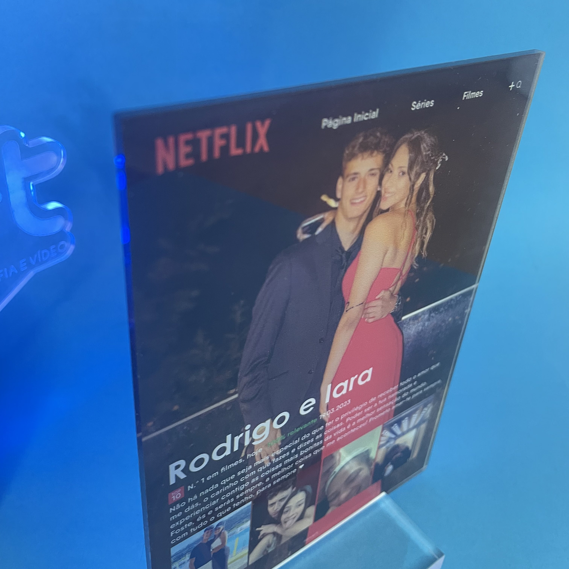 Placa de Acrílico Netflix 3