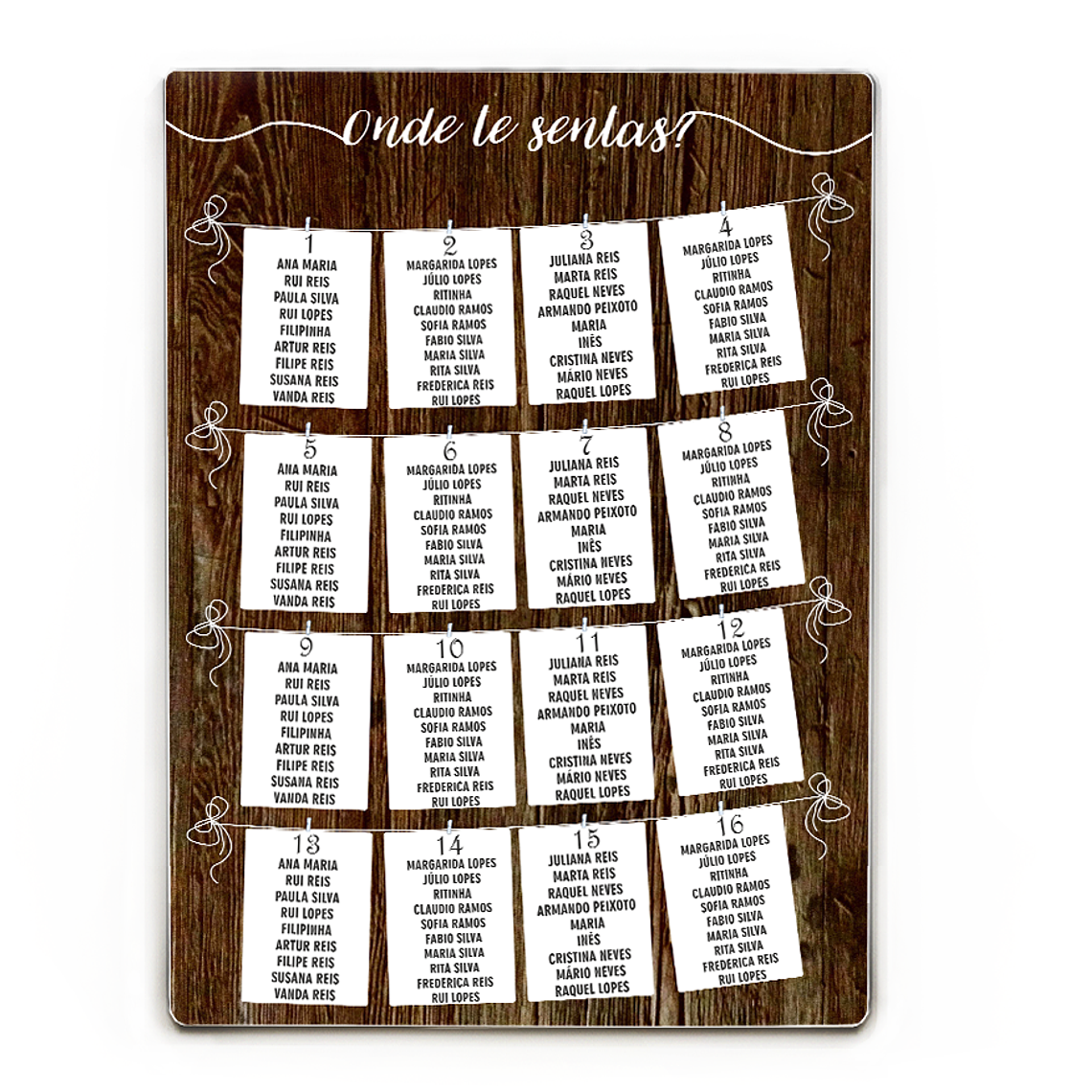 Pack Placas de Casamento | Boas vindas + Lista de convidados 1