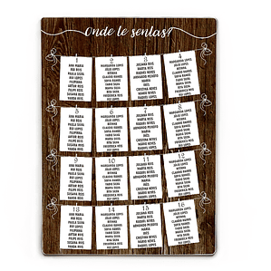 Pack Placas de Casamento | Boas vindas + Lista de convidados