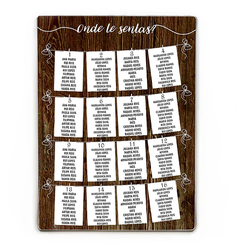 Pack Placas de Casamento | Boas vindas + Lista de convidados 1