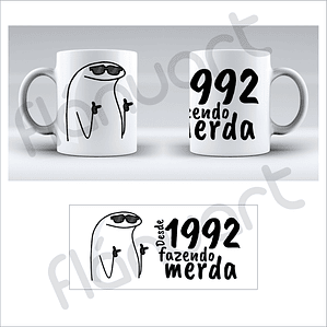 Caneca Fazendo M*rda Flork