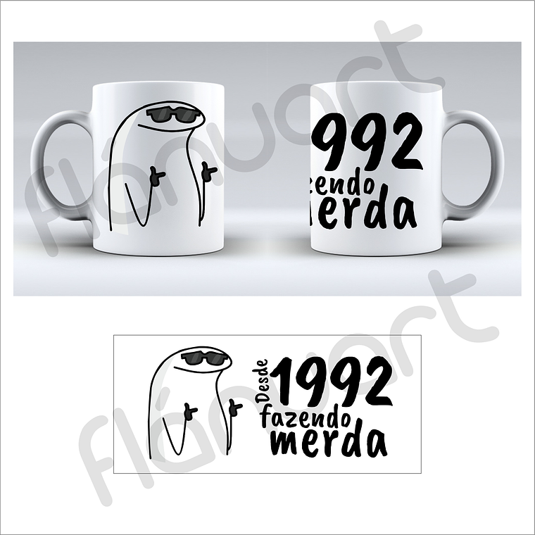 Caneca Fazendo M*rda Flork 1
