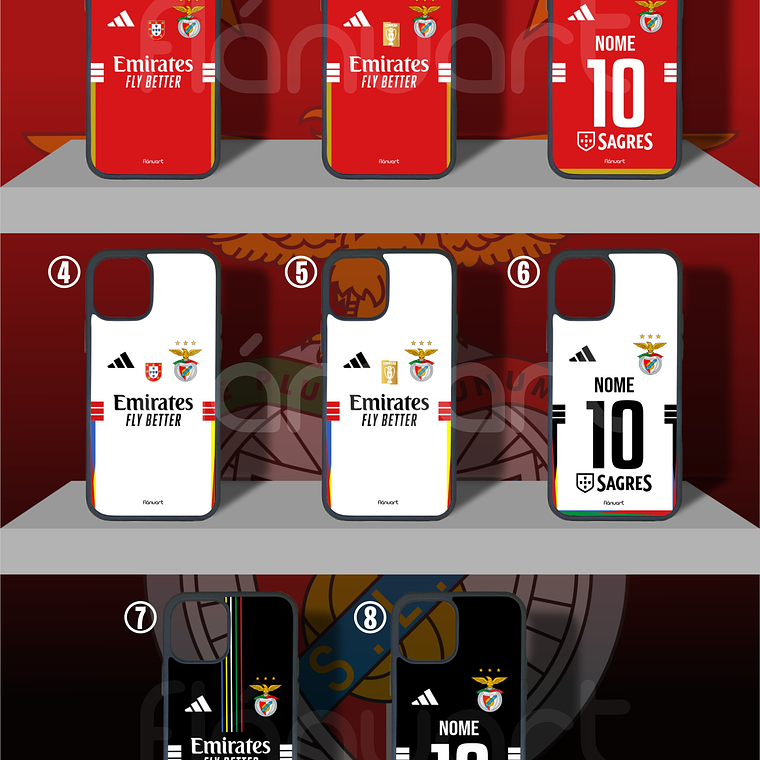 Capas de Telemóvel Benfica Personalizadas 2