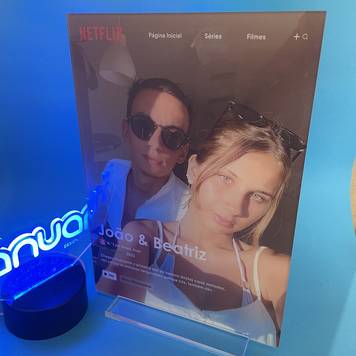 Placa de Acrílico Netflix 9