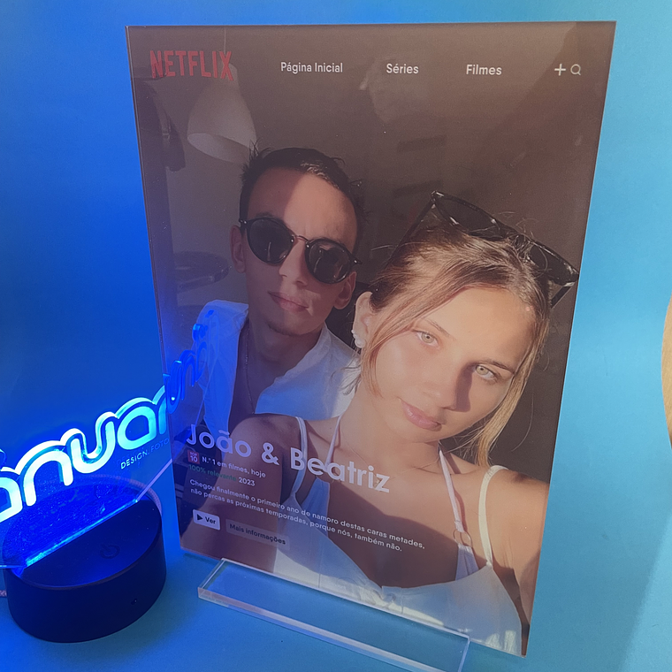 Placa de Acrílico Netflix 9