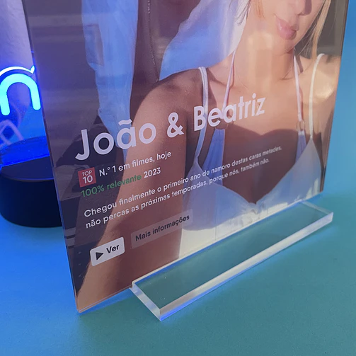 Placa de Acrílico Netflix 10