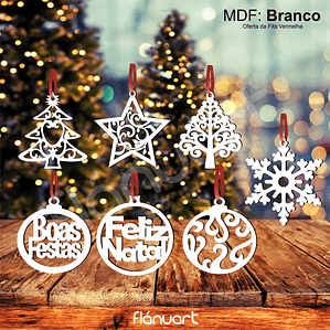 Pack 7 Bolas de Natal | Elementos Natalícios