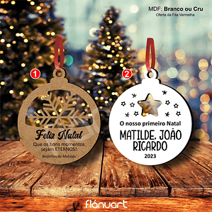 Bola de Natal Personalizada com Mensagem