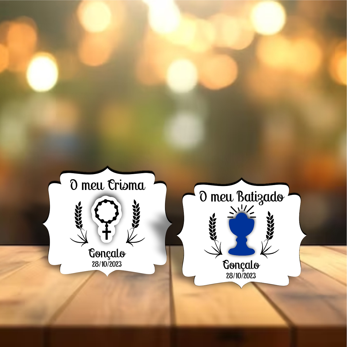 Lembrança Batismo / 1º Comunhão / Profissão de Fé / Crisma 1