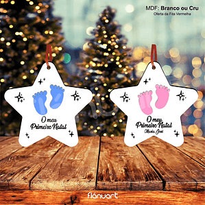 Bola de Natal - Estrela bebé