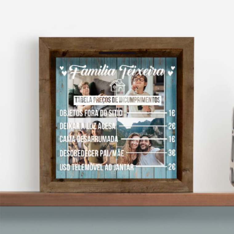 Mealheiro Personalizado - Família 1