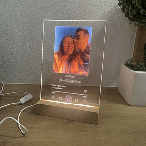 Placa Led Spotify Personalizável
