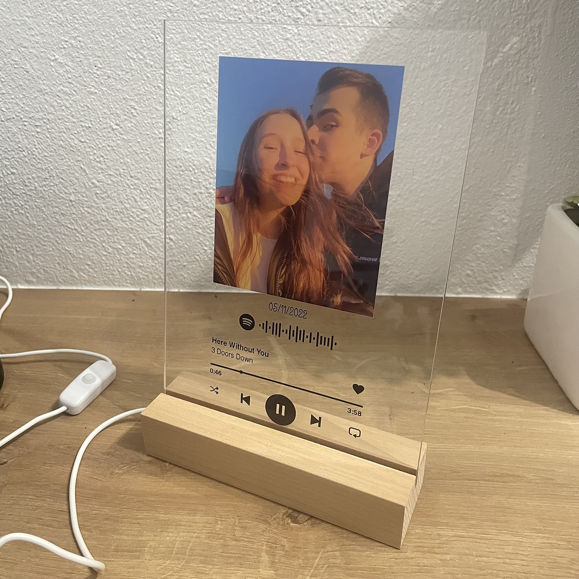 Placa Led Spotify Personalizável 3