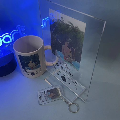Conjunto Placa + Caneca + Porta-Chaves Spotify 1