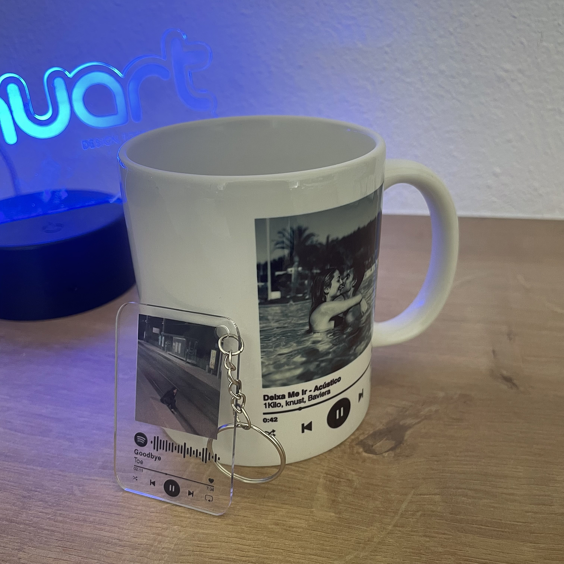Conjunto Caneca + Porta-Chaves Spotify 1