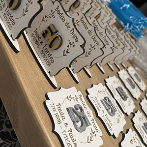 Lembrança de Casamento / Bodas de Prata / Bodas de Ouro