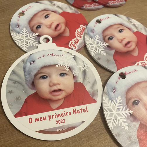 Bola de Natal Personalizada c/ Foto 2