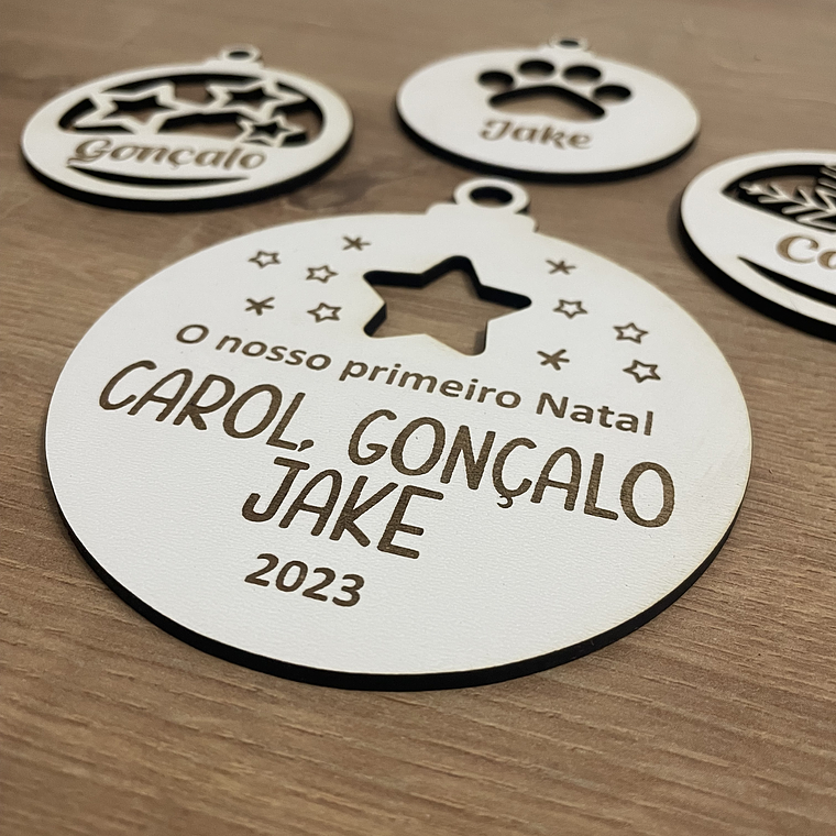 Bola de Natal Personalizada com Mensagem 2