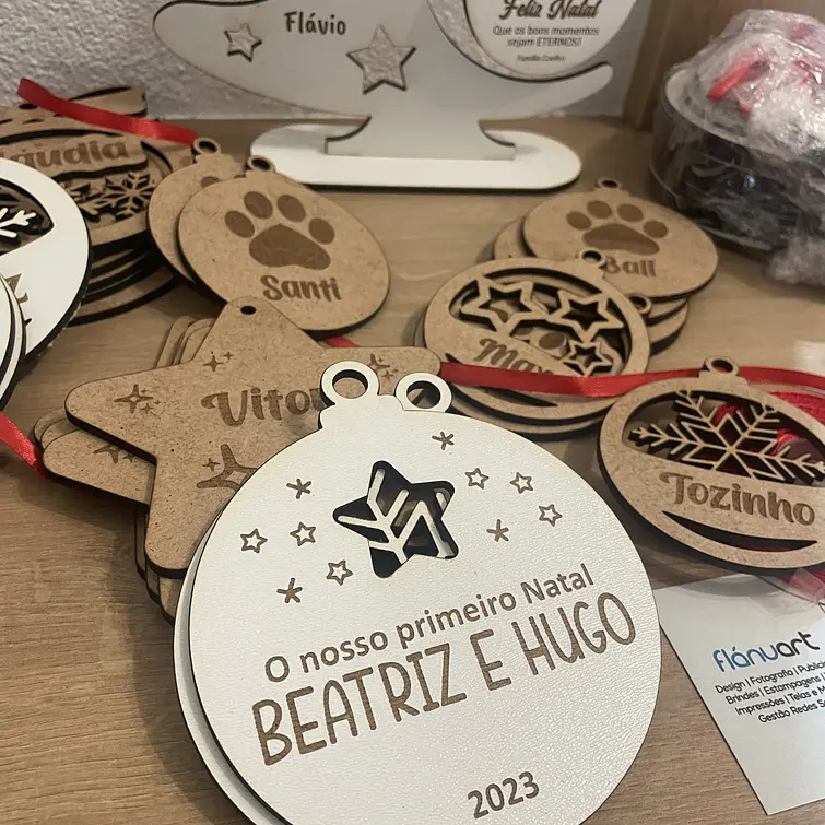 Bola de Natal Personalizada com Nome 4