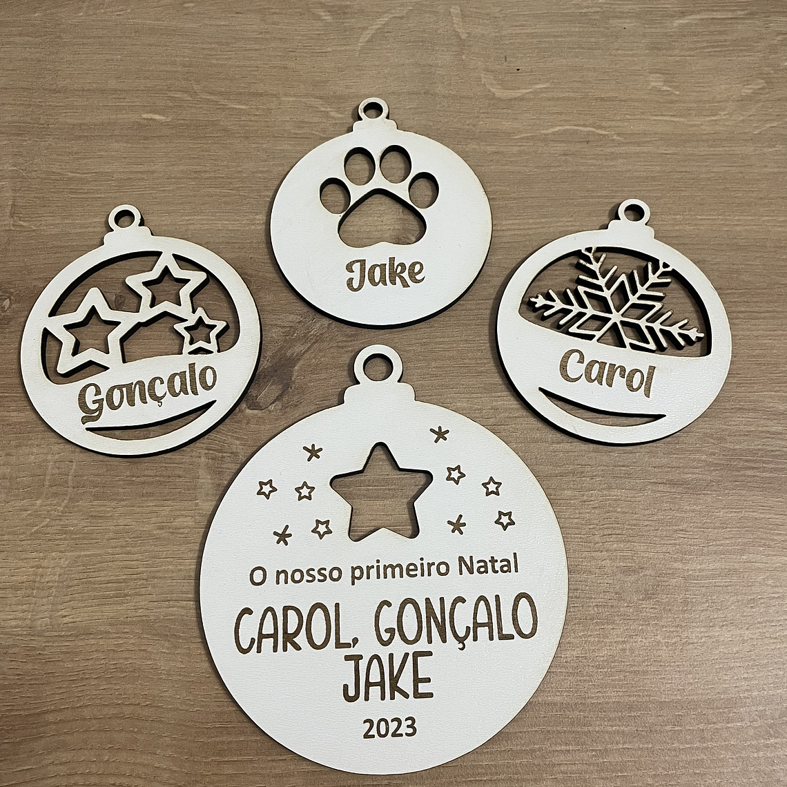 Bola de Natal Personalizada com Nome 2