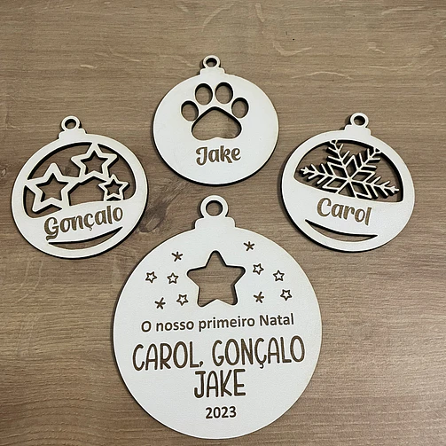 Bola de Natal Personalizada com Nome 3