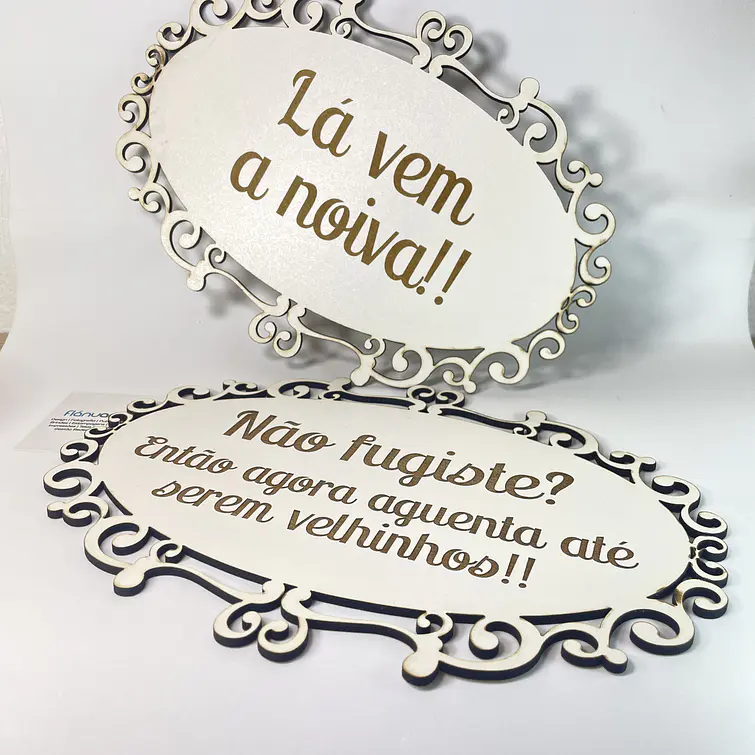 Placa Casamento - La vem a Noiva... 3