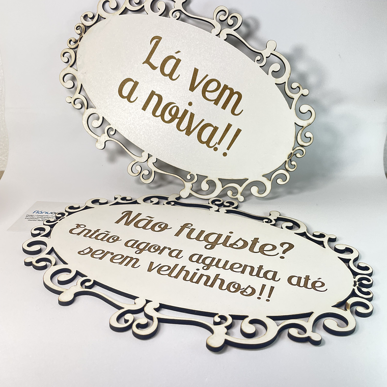 Placa Casamento - La vem a Noiva... 3