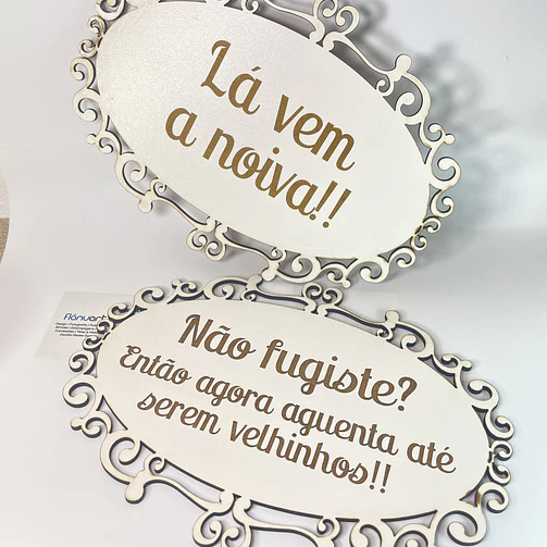 Placa Casamento - La vem a Noiva... 4