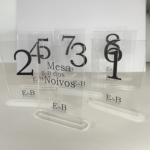 Marcador de Mesa, Acrílico  2