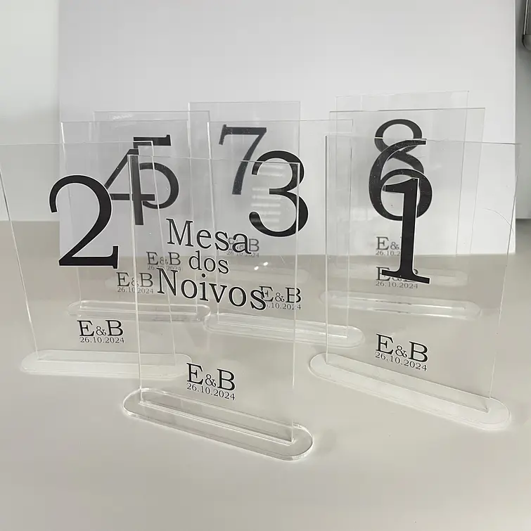 Marcador de Mesa, Acrílico  2