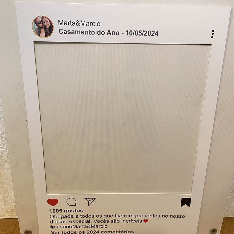 Instagram Placa Casamento, Festa, Jantares... 3