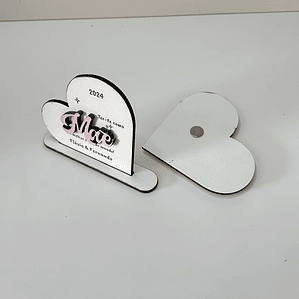 Coração MDF | Mãe