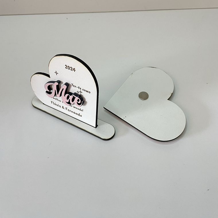 Coração MDF | Mãe 1