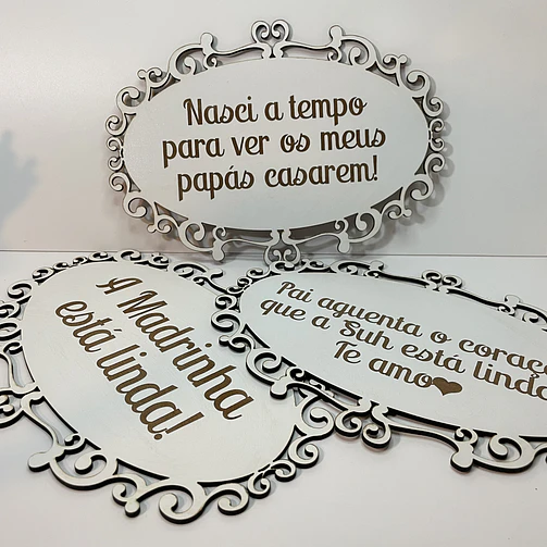 Placa Casamento - La vem a Noiva... 5