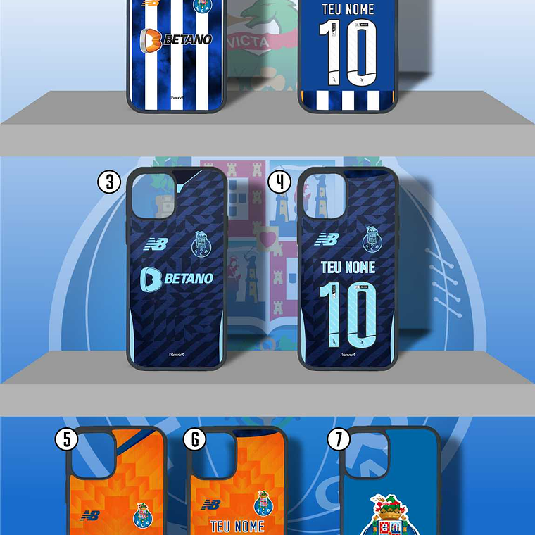 Capas de Telemóvel F.C.Porto Personalizadas 24/25 2
