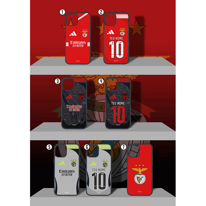 Capas de Telemóvel Benfica Personalizadas 24/25 2