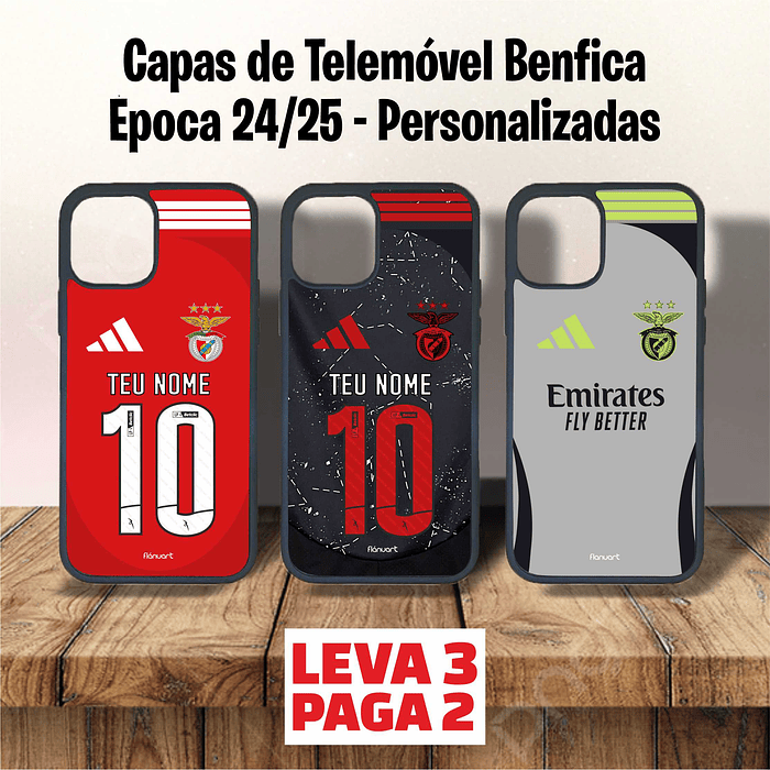 Capas de Telemóvel Benfica Personalizadas 24/25 1