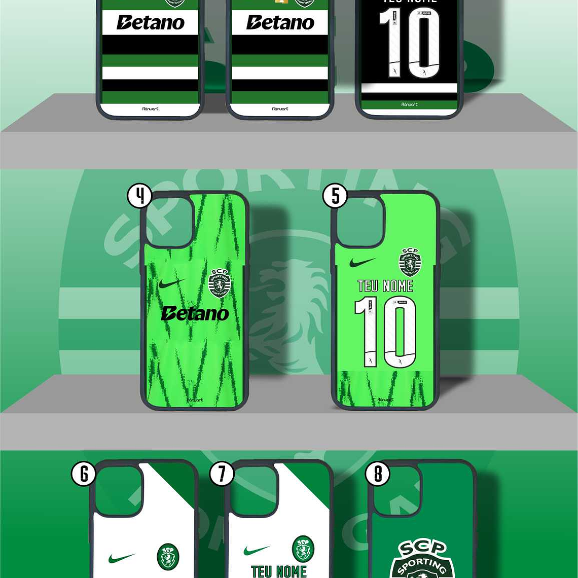 Capas de Telemóvel Sporting Personalizadas 24/25 2