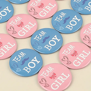 PACK Crachás Baby Shower | Chá de Bebé