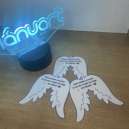 Bola Natal em forma de Asas Anjo 2