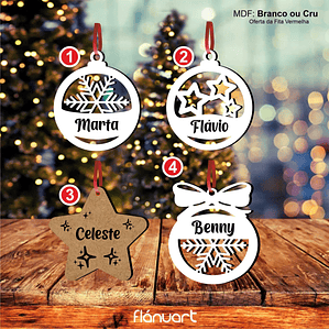 Bola de Natal Personalizada com Nome