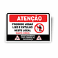 Placa PVC - ATENÇÃO, Proibido deitar Lixo e Entulho - Miniatura 1