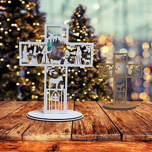 Presépio na Cruz Personalizado