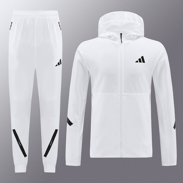 Conjunto Fato de Treino com capucho Adidas Z.N.E. - Branco 4