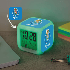 Relógio despertador digital Cubo LED - PORTO