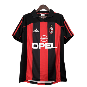 Camisa Milan Retro 2001/02 I Rubro Negra Adidas