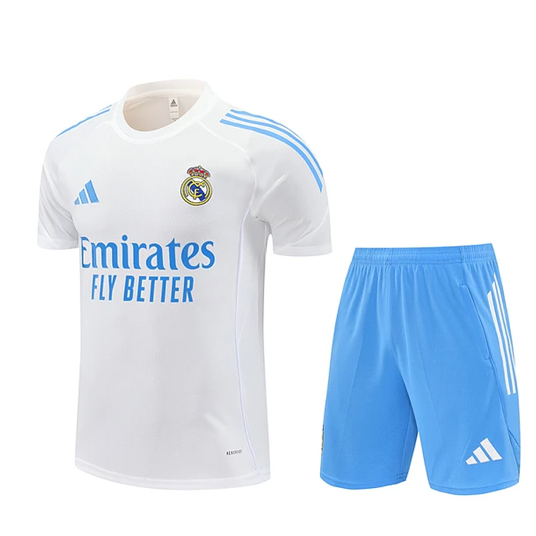 Kit de Treino Real Madrid 2025/26 - Branco  1